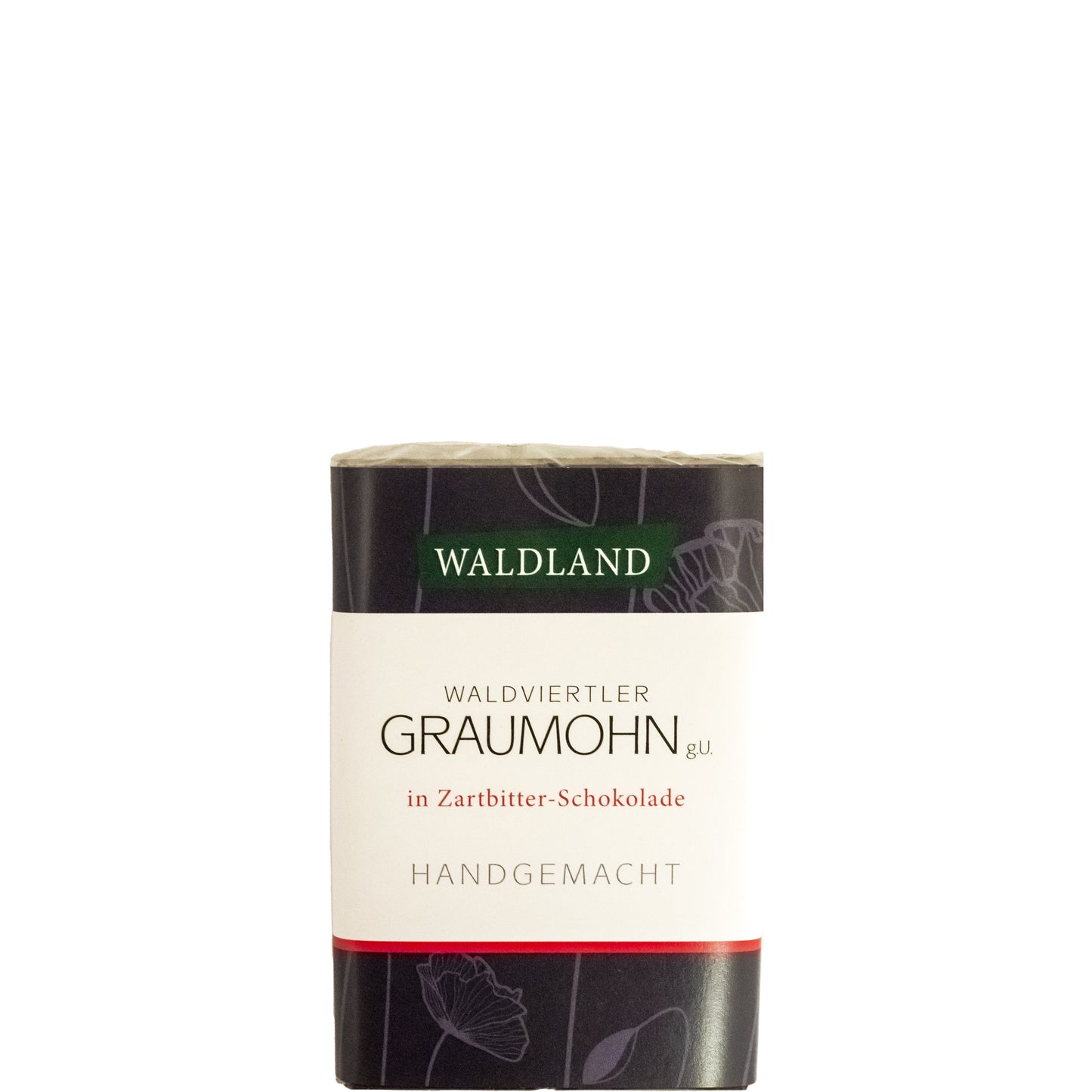 Zartbitterschokolade Graumohn 50g