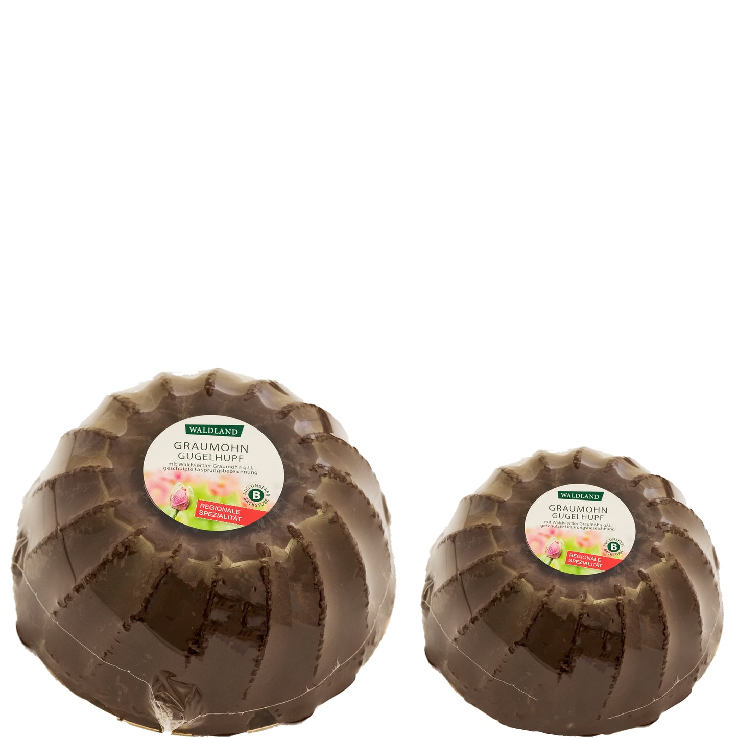 Graumohn Gugelhupf mit Schokoladeglasur