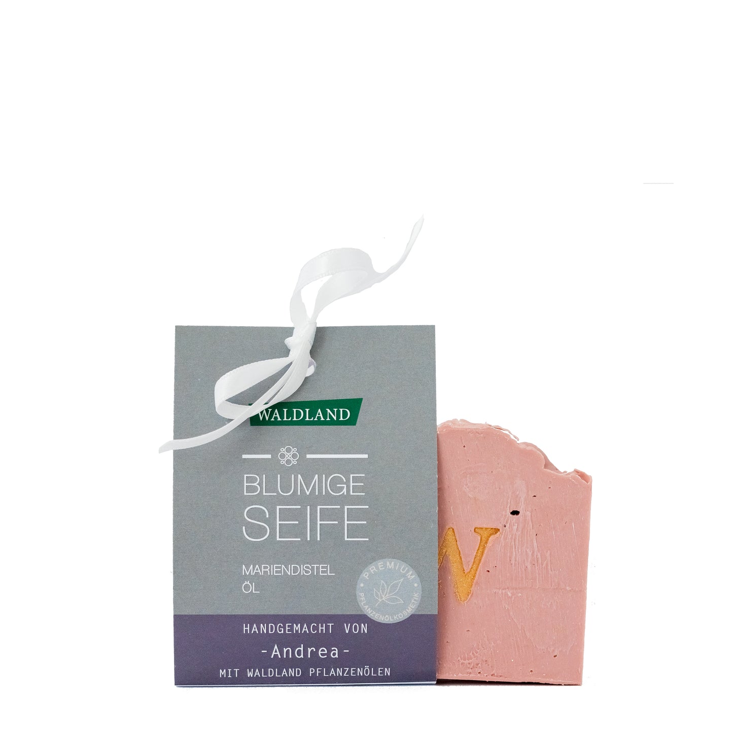 Blumige Seife mit Mariendistel Öl