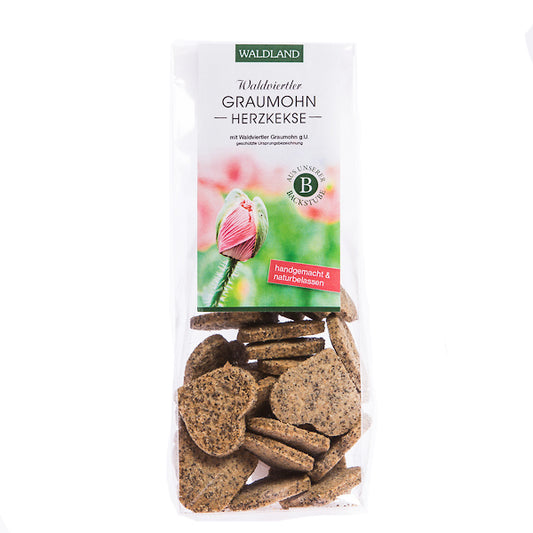 Graumohn Dinkelherzkekse