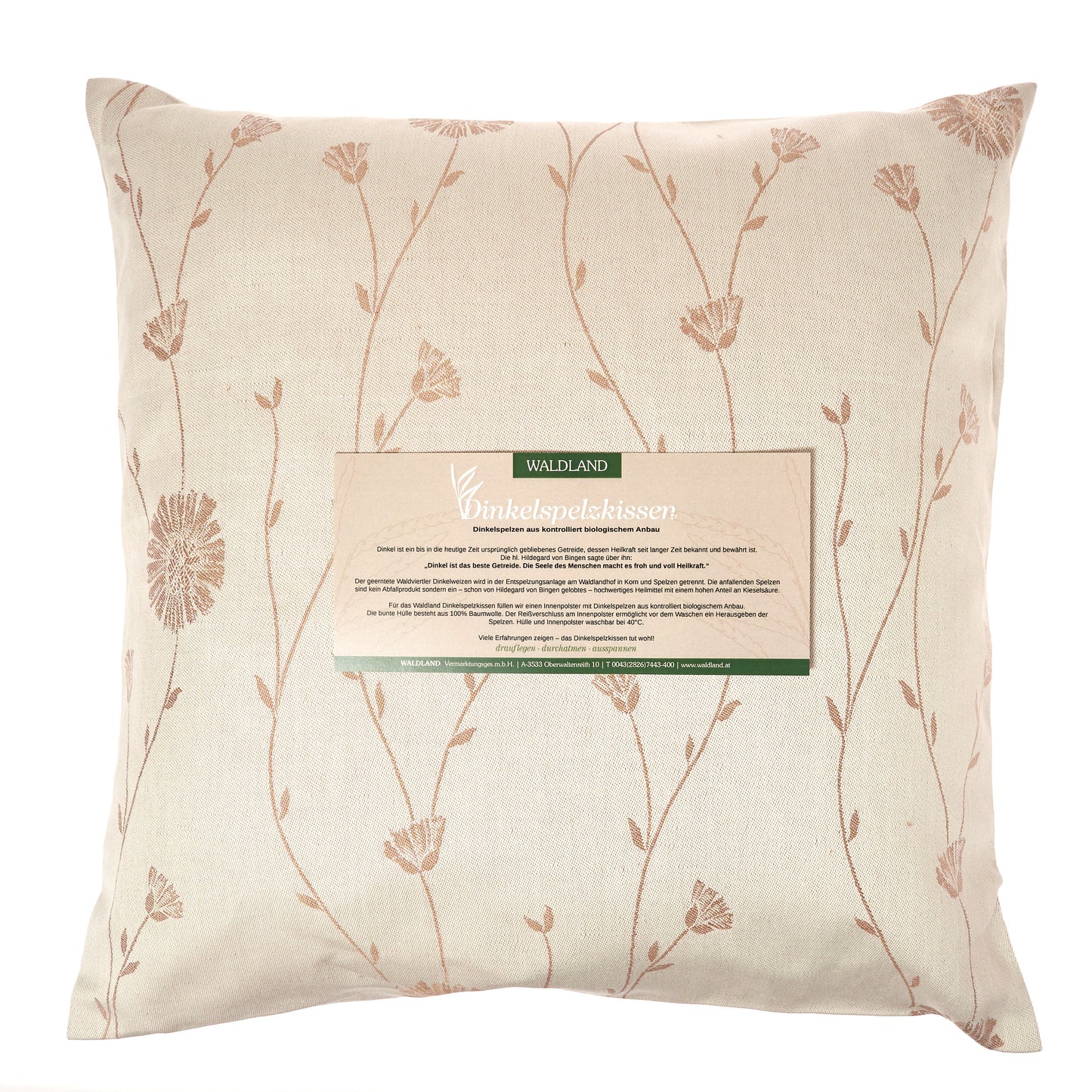 Dinkelspelzkissen "Wegwarte"