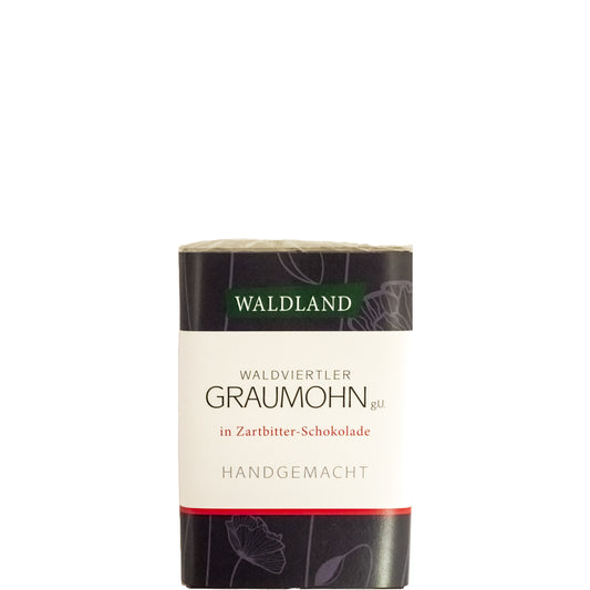 Zartbitterschokolade Graumohn 50g