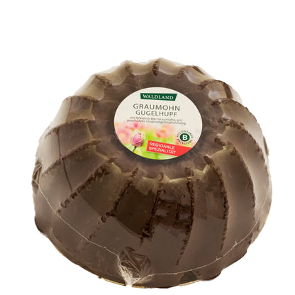 Graumohn Gugelhupf mit Schokoladeglasur